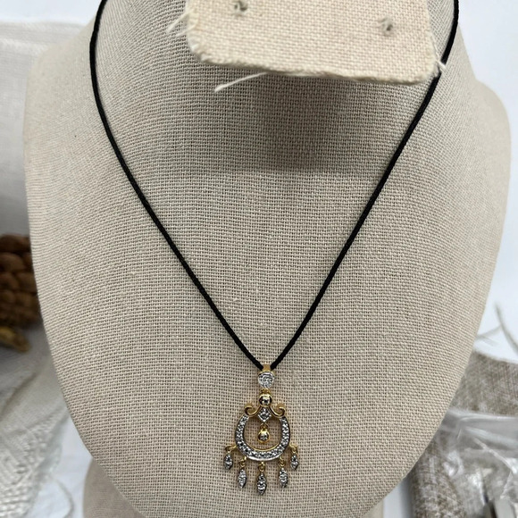 Technibond 18K Gold-Bonded Matching Set: Necklace (16-18”), Earrings & Ring - Picture 7 of 15